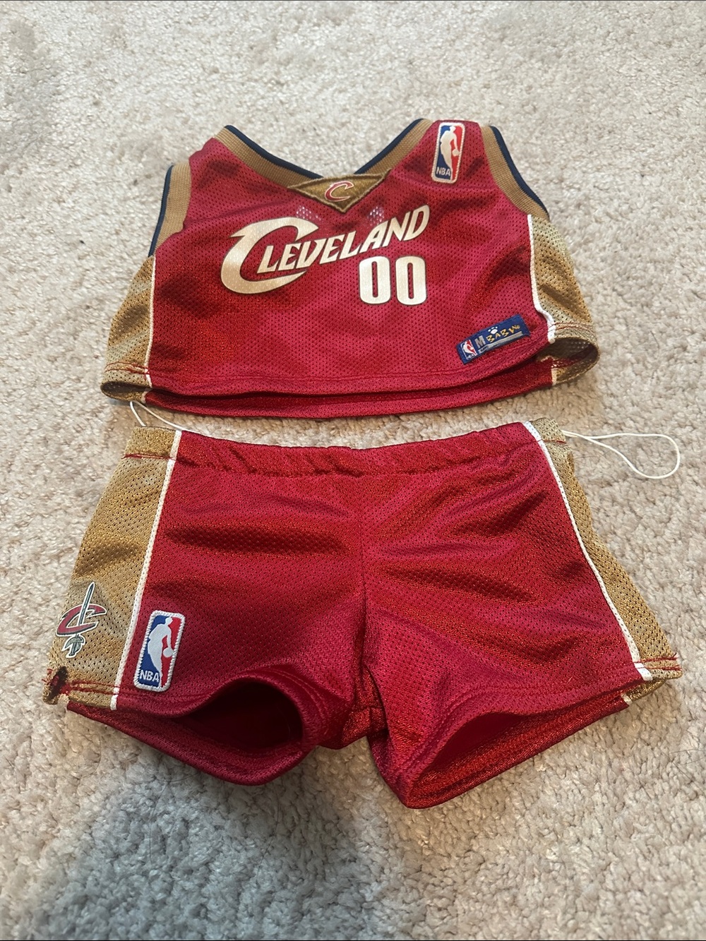Cleveland Cavaliers Kids Red Mesh Jersey Set - NBA